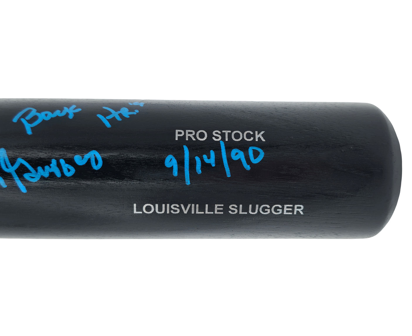 Ken Griffey Jr. & Sr. Autographed Black Louisville Slugger Pro Stock Baseball Bat Seattle Mariners "Back To Back HR 9/14/90" Beckett BAS Witness Stock #252417