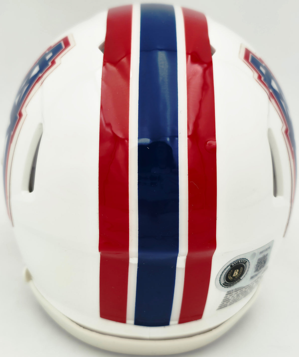 Earl Campbell Autographed Houston Oilers White 1981-98 Throwback Speed Mini Helmet "HOF 91" Beckett BAS Witness Stock #267464