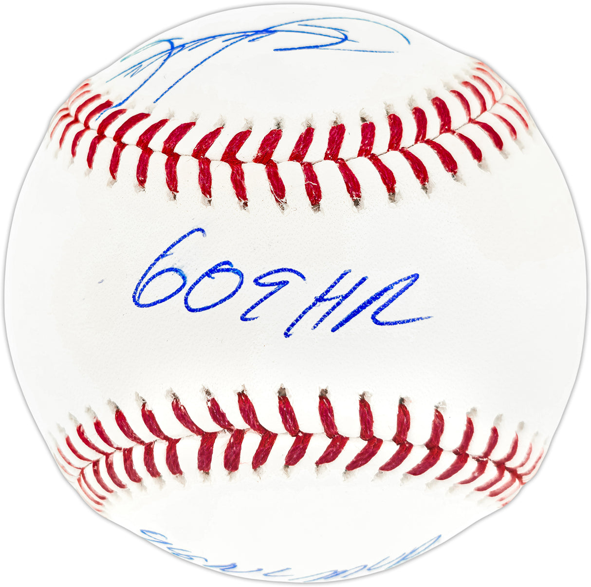 Sammy Sosa Autographed Official MLB Baseball Chicago Cubs "609 HR & 98 NL MVP" Beckett BAS Witness Stock #267422