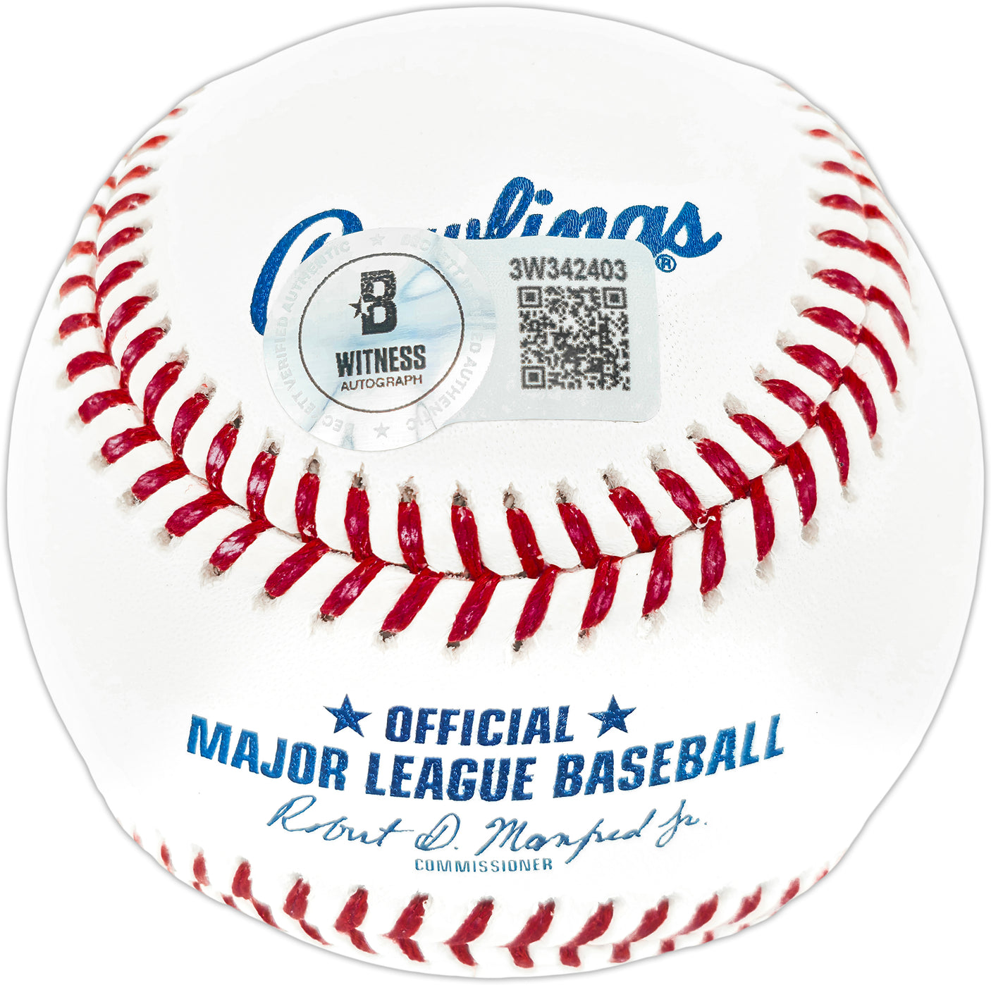 Albert Pujols Autographed Official MLB Baseball St. Louis Cardinals "703 HRs" Beckett BAS Witness Stock #252447