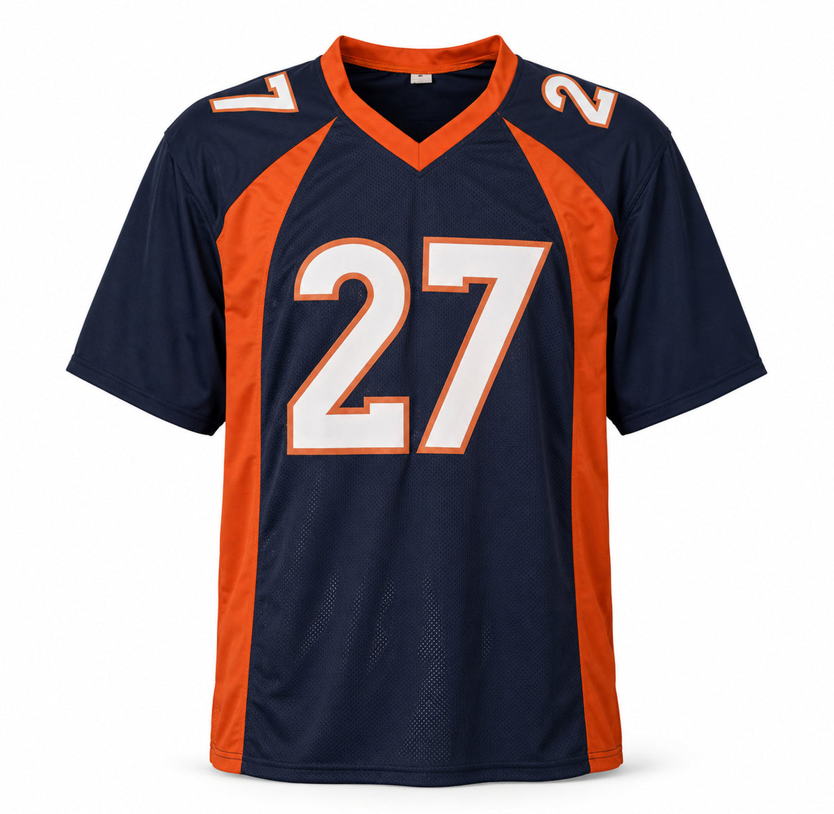 Denver Broncos Steve Atwater Autographed Blue Jersey Beckett BAS Witness Stock #267466