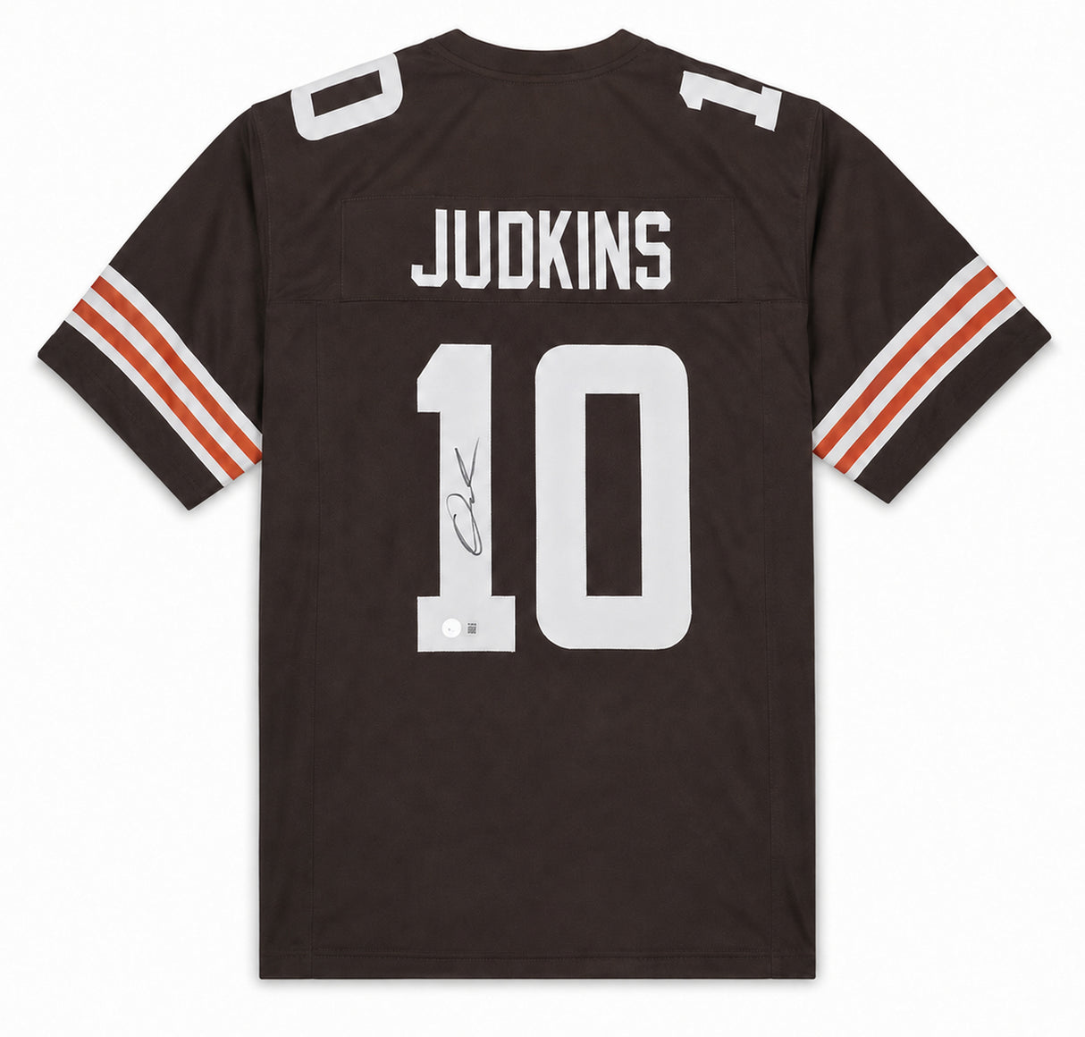 Cleveland Browns Quinshon Judkins Autographed Brown Jersey Beckett BAS Witness Stock #267395