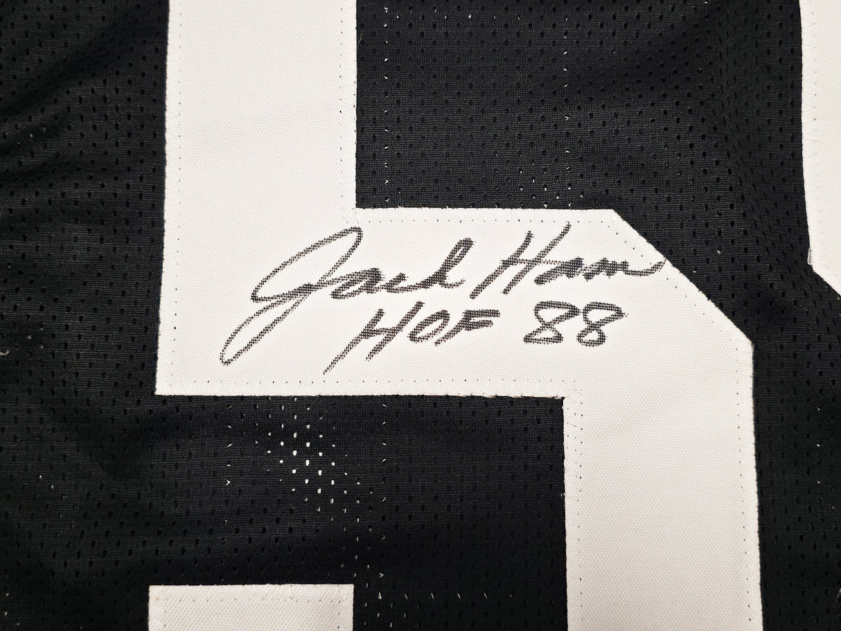Pittsburgh Steelers Jack Ham Autographed Black Jersey "HOF 88" Beckett BAS Witness Stock #267503