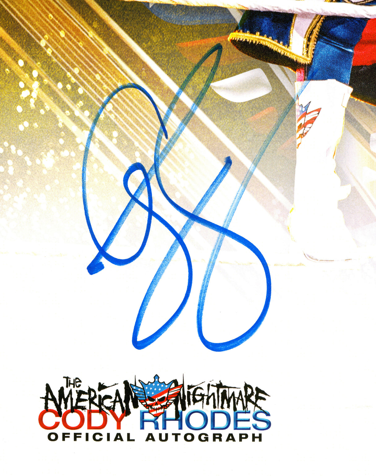 Cody Rhodes Autographed 11x14 Photo WWE The American Nightmare Beckett BAS QR Stock #267586
