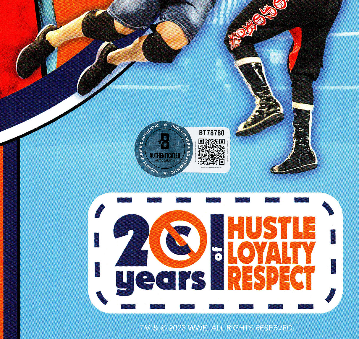 John Cena Autographed 11x14 Photo WWE 20 Years of Hustle. Loyalty. Respect. Beckett BAS QR Stock #267589