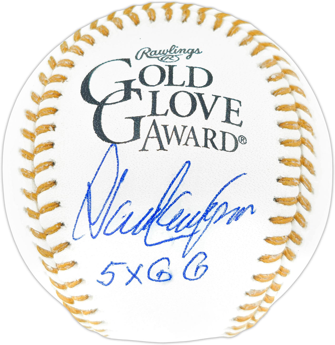 Dave Concepcion Autographed Official Gold Glove Logo MLB Baseball Cincinnati Reds "5x GG" Beckett BAS QR Stock #253169
