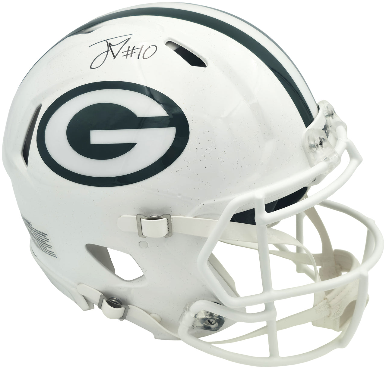 Jordan Love Autographed Green Bay Packers White Full Size Authentic Speed Helmet Stock #253247