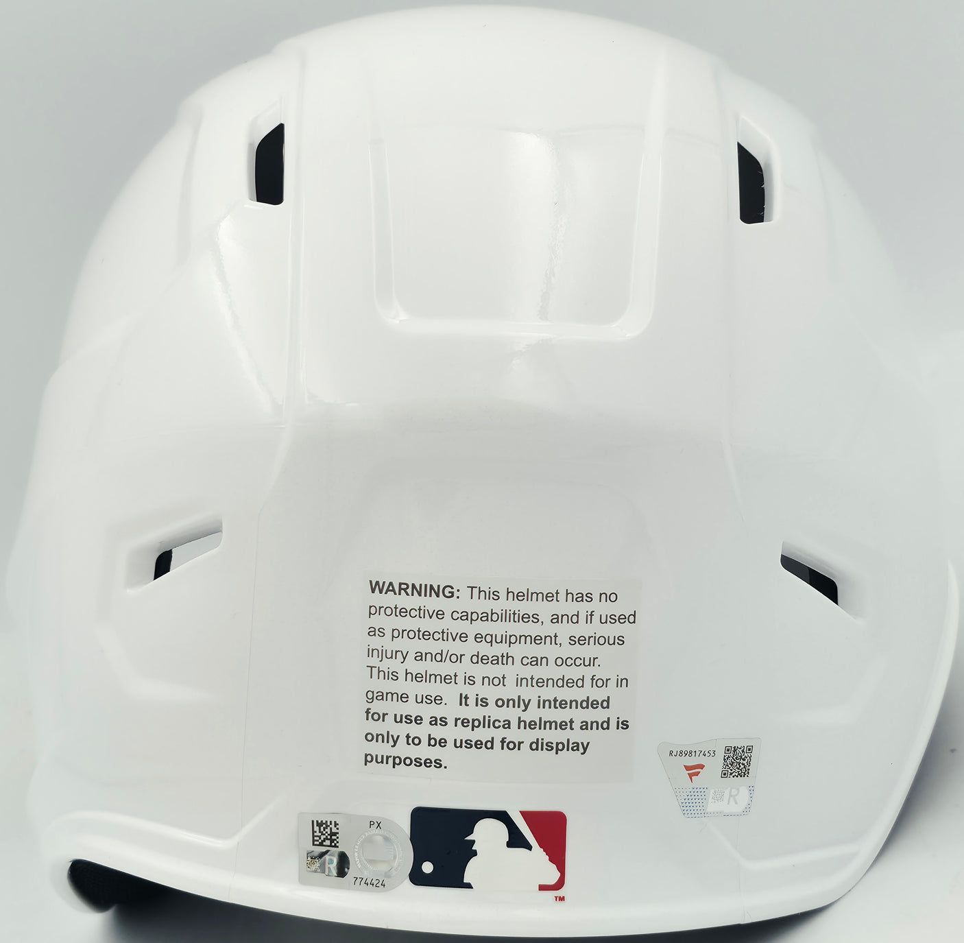 Aaron Judge Autographed New York Yankees White Replica Batting Helmet Fanatics & MLB Holo Stock #253310