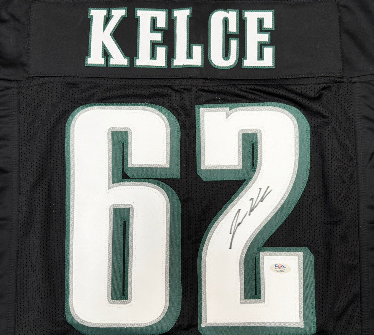 Philadelphia Eagles Jason Kelce Autographed Black Jersey PSA/DNA ITP Stock #267804