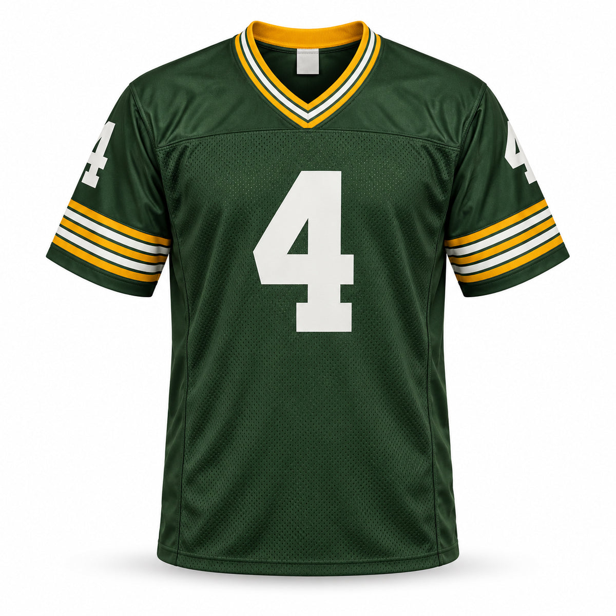 Green Bay Packers Brett Favre Autographed Green Jersey (Bleeding) Beckett BAS Witness Stock #267913