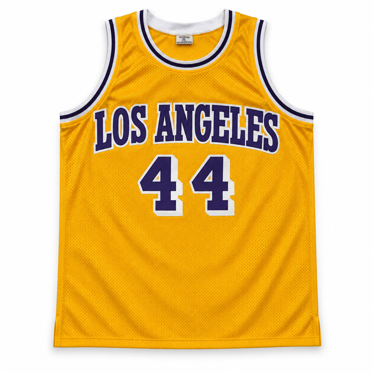 Los Angeles Lakers Jerry West Autographed Yellow Jersey JSA Witness Stock #267912