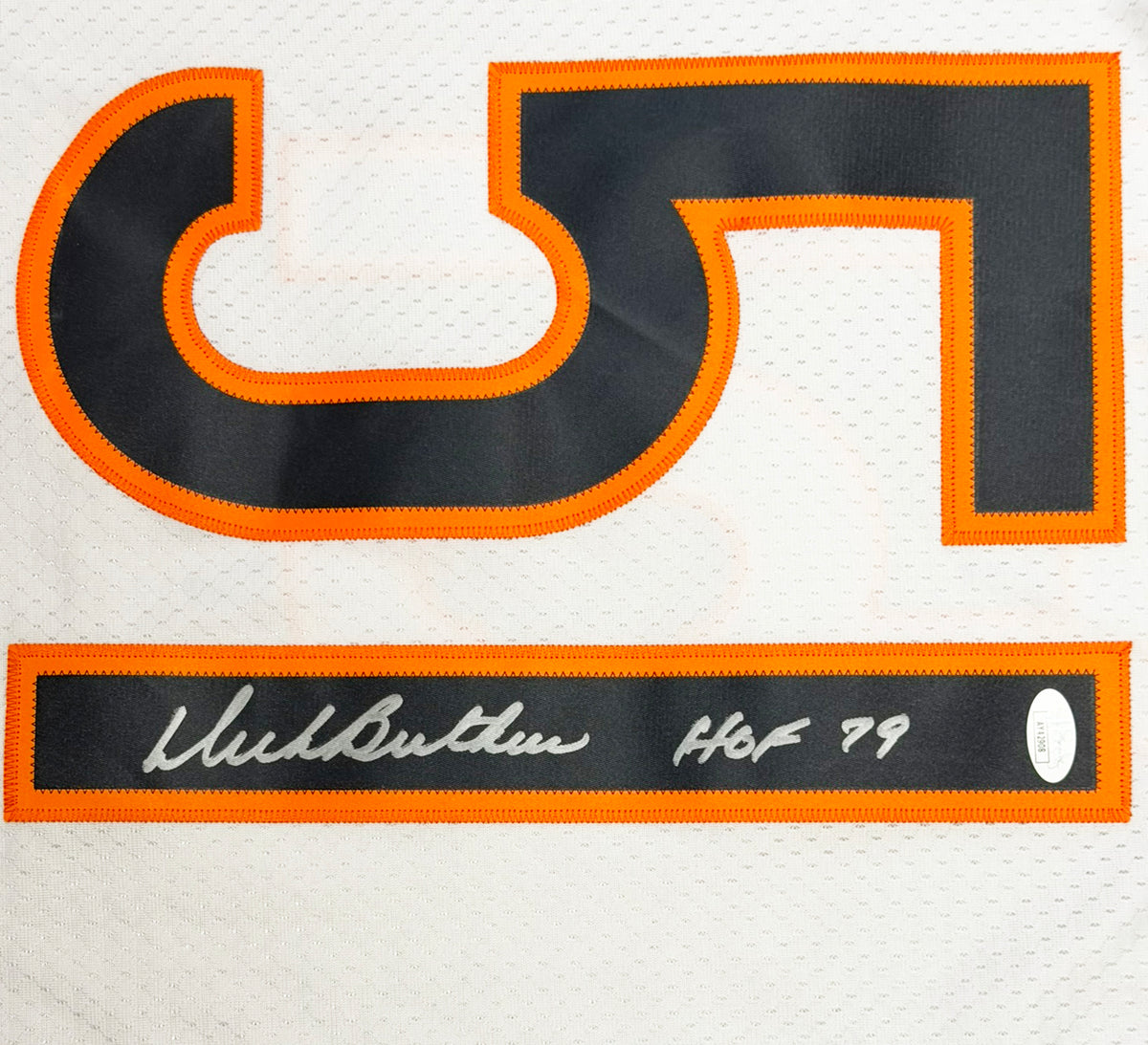 Chicago Bears Dick Butkus Autographed White Reebok Gridiron Classics Jersey Size XXL "HOF 79" JSA Stock #267921