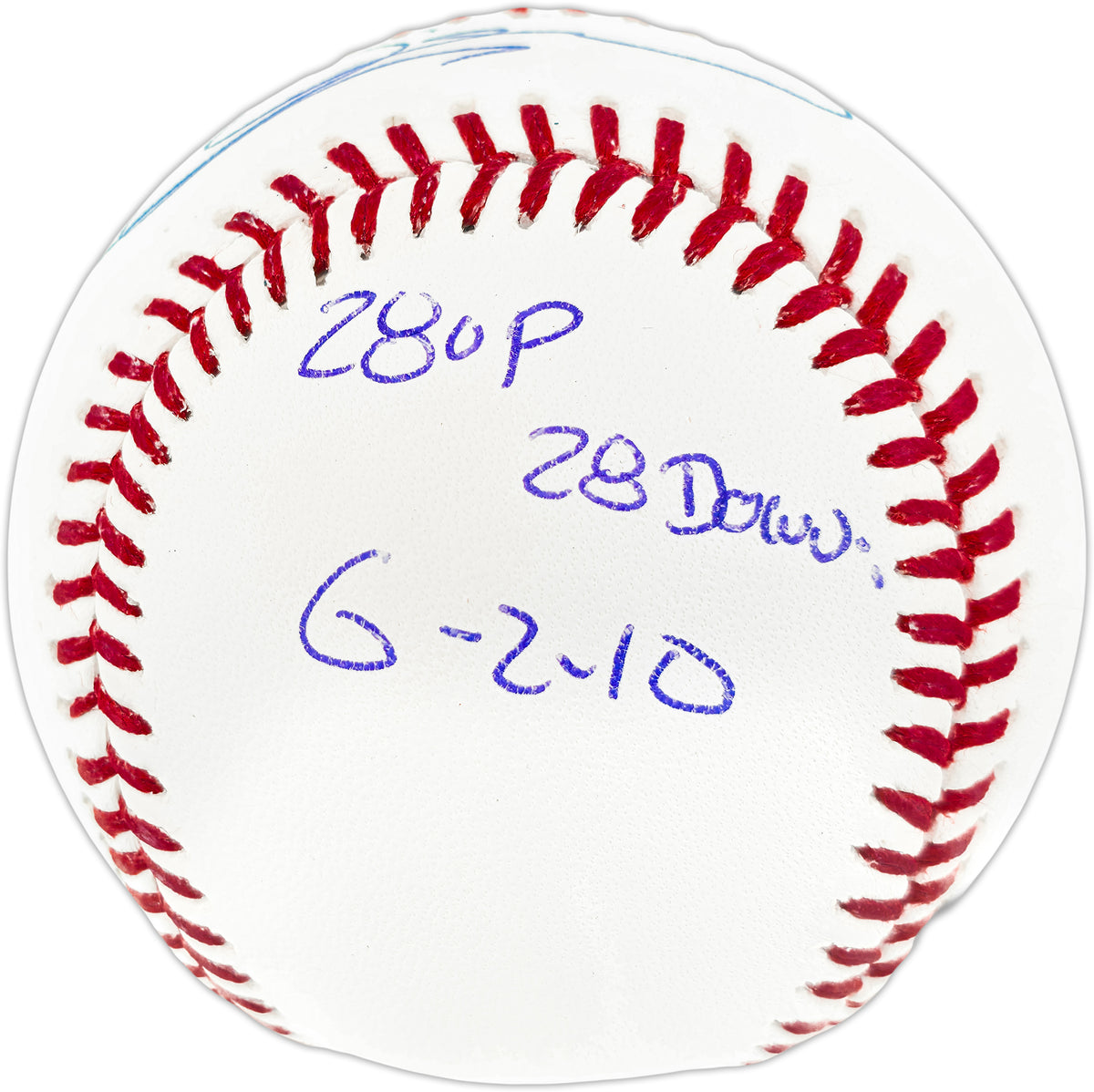 Armando Galarraga Autographed Official MLB Baseball Detroit Tigers "28 Up, 28 Down" JSA Stock #267856