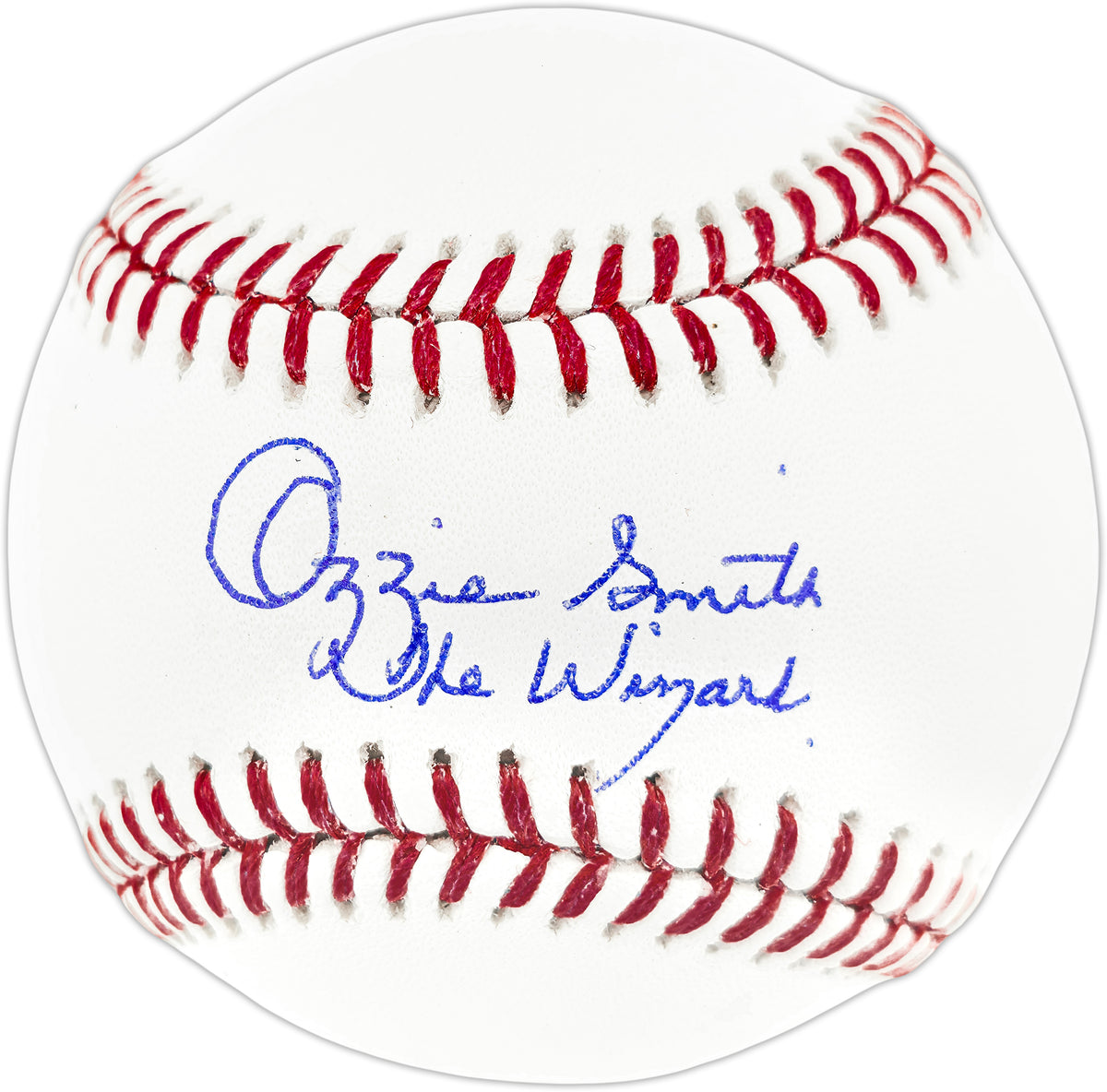 Ozzie Smith Autographed Official MLB Baseball St. Louis Cardinals "The Wizard" Beckett BAS QR Stock #267875