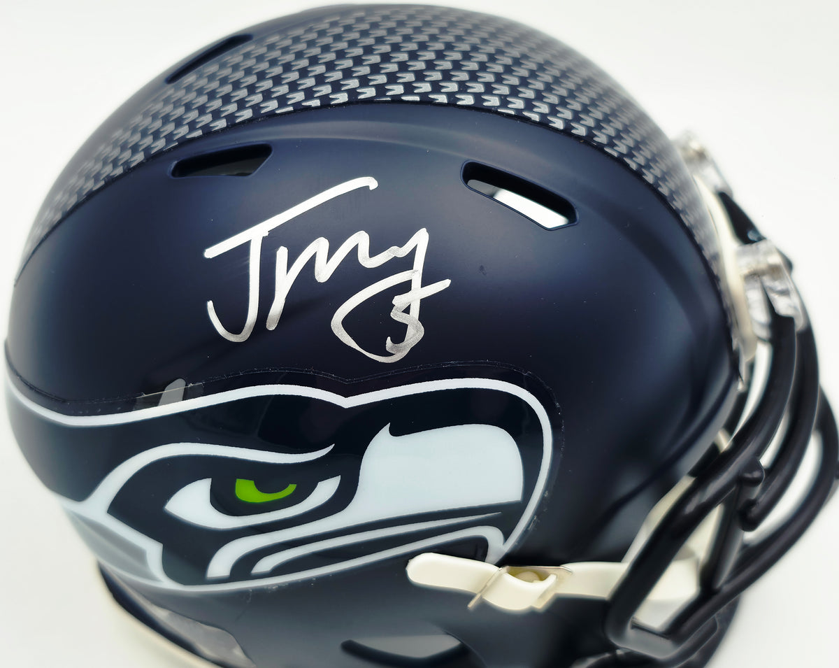 Jason Myers Autographed Seattle Seahawks Blue Super Bowl LX Champions Logo Speed Mini Helmet MCS Holo Stock #267830