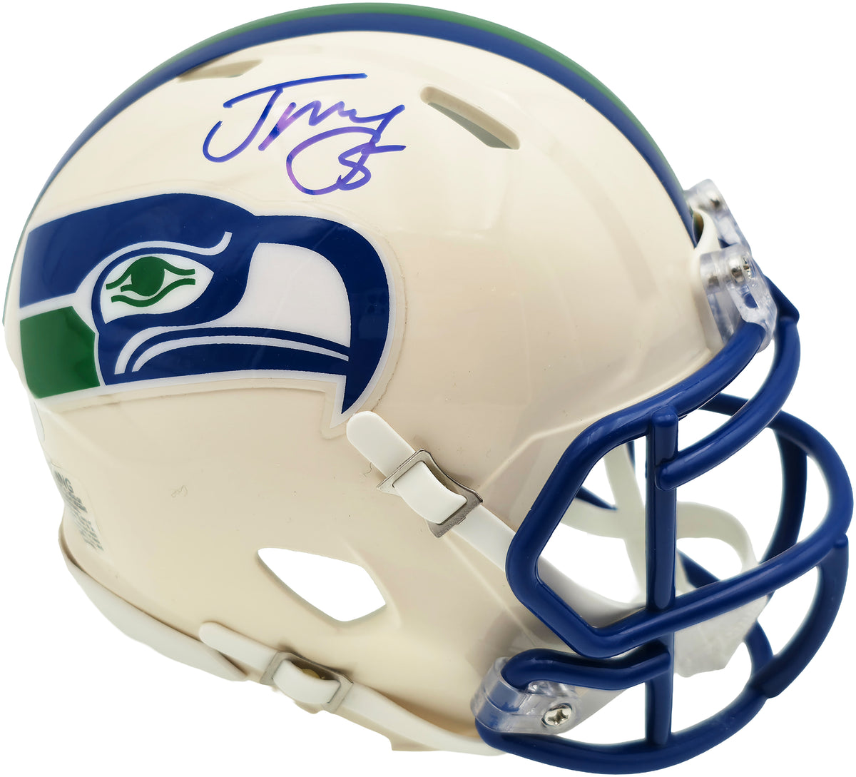 Jason Myers Autographed Seattle Seahawks Cream Retro Speed Mini Helmet MCS Holo Stock #267833