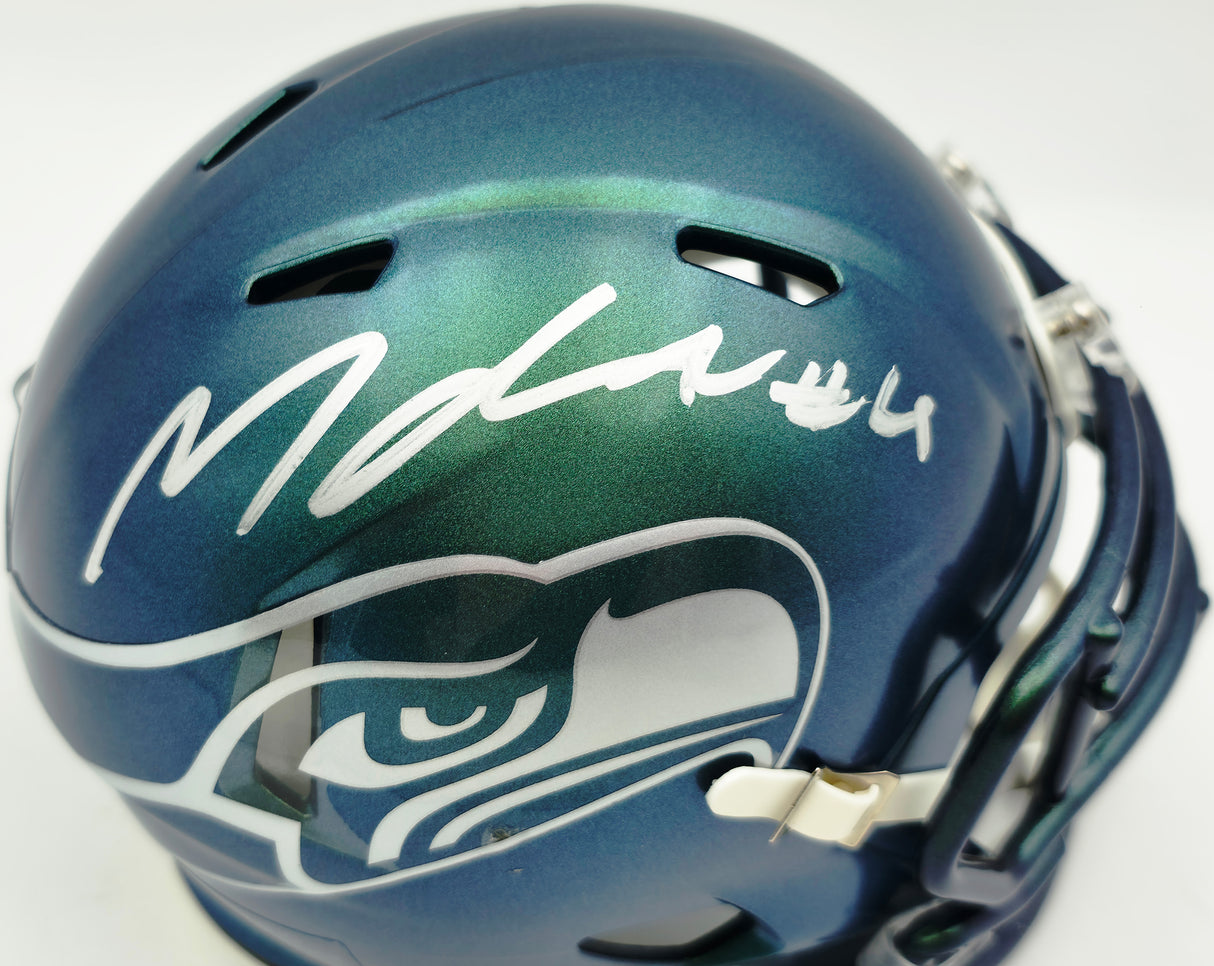 Michael Dickson Autographed Seattle Seahawks Rivalries Speed Mini Helmet MCS Holo Stock #267842