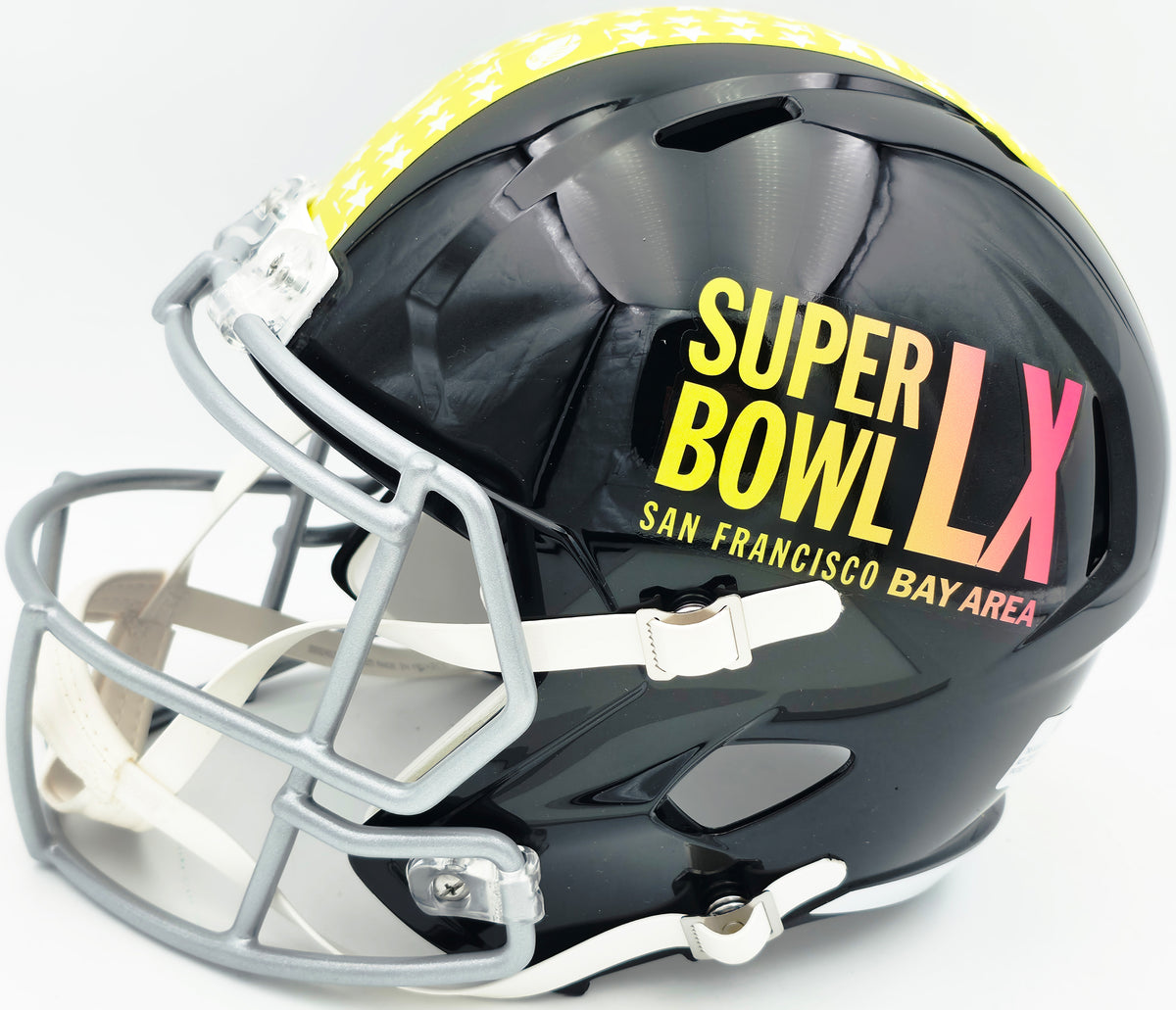Mike Macdonald Autographed Seattle Seahawks Black Super Bowl LX Logo Full Size Speed Replica Helmet Beckett BAS Witness Stock #267791
