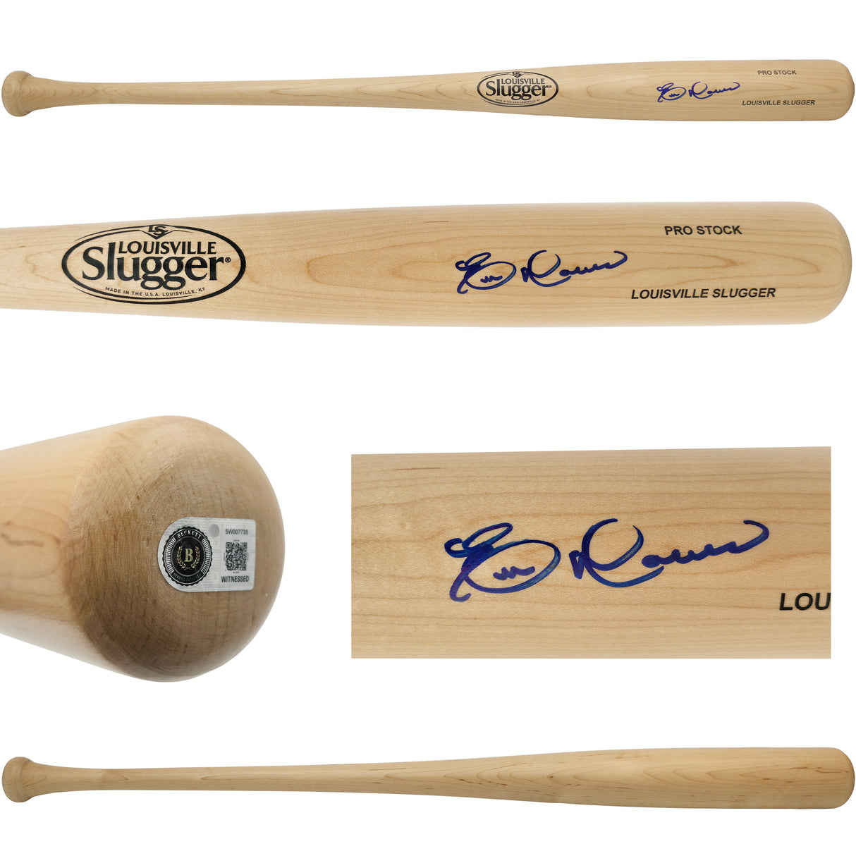Eric Davis Autographed Blonde Louisville Slugger Pro Stock Bat Cincinnati Reds Beckett BAS Witness Stock #267564