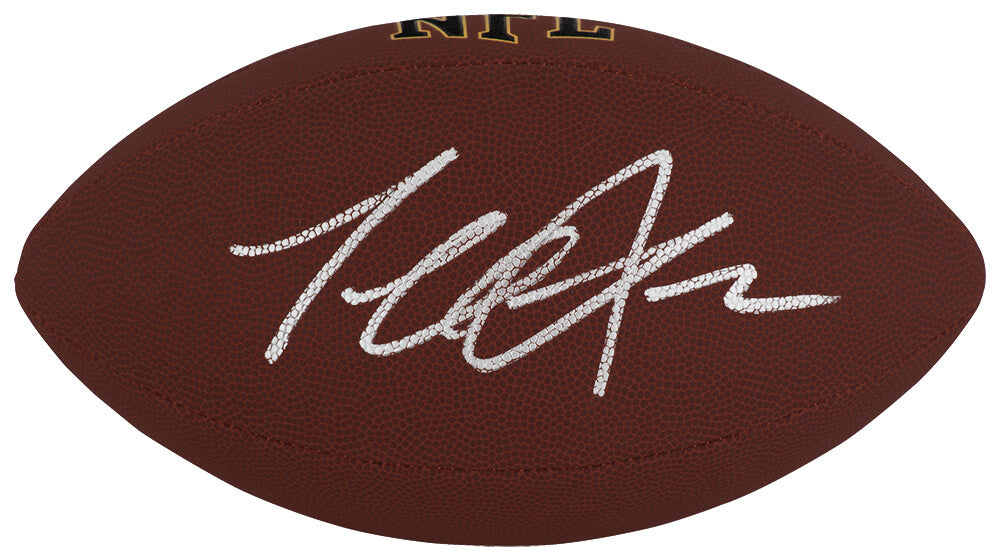 Terrell Suggs Signed Wilson Super Grip F/S NFL Football