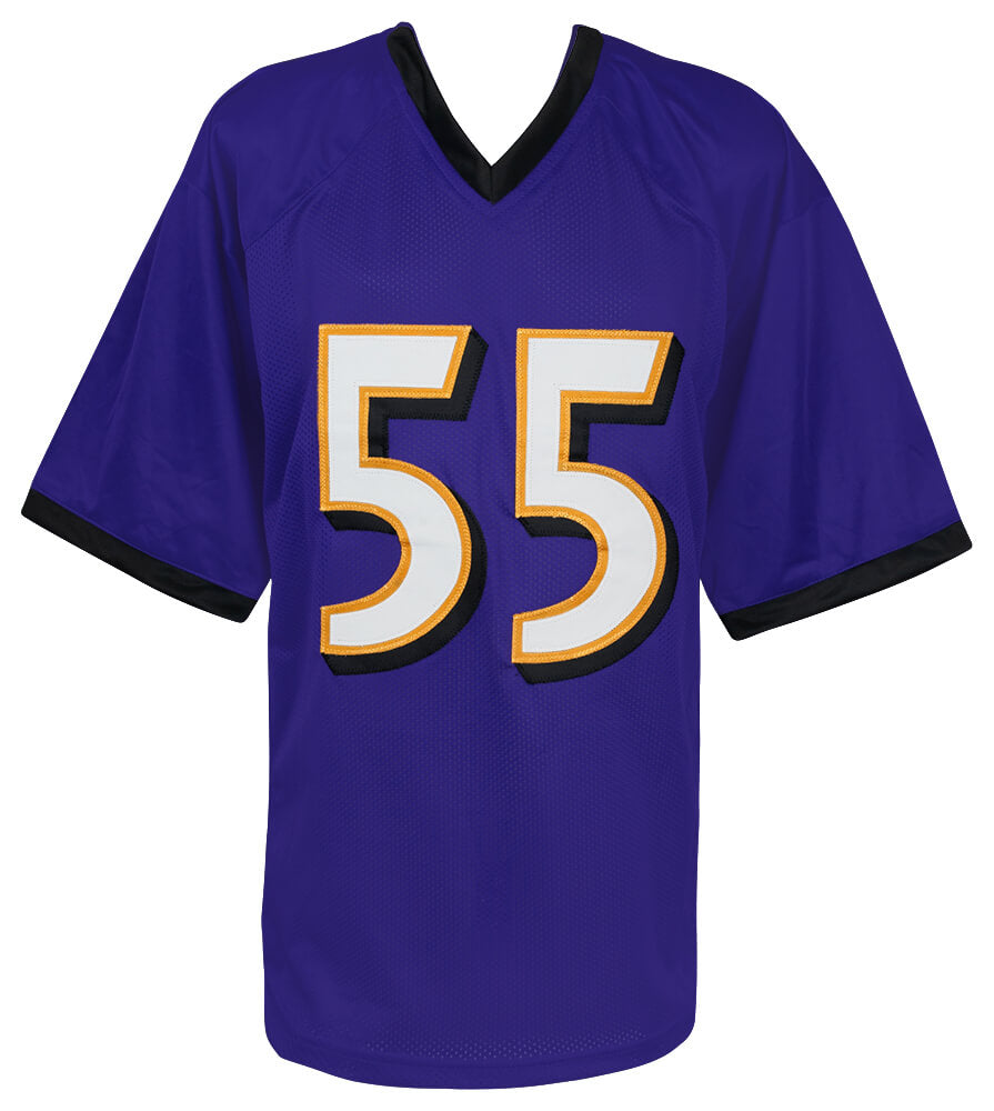 Terrell Suggs Signed Purple Custom Football Jersey