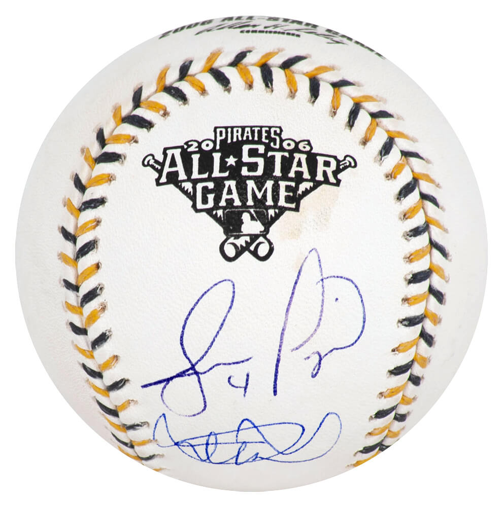 Ichiro Suzuki & Jose Lopez Dual Signed Rawlings 2006 All Star Game Logo Baseball - (Beckett)