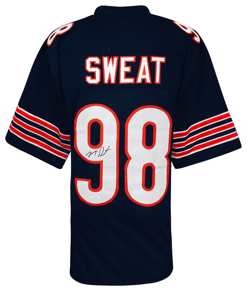 Montez Sweat Signed Navy Custom Football Jersey - (JSA)