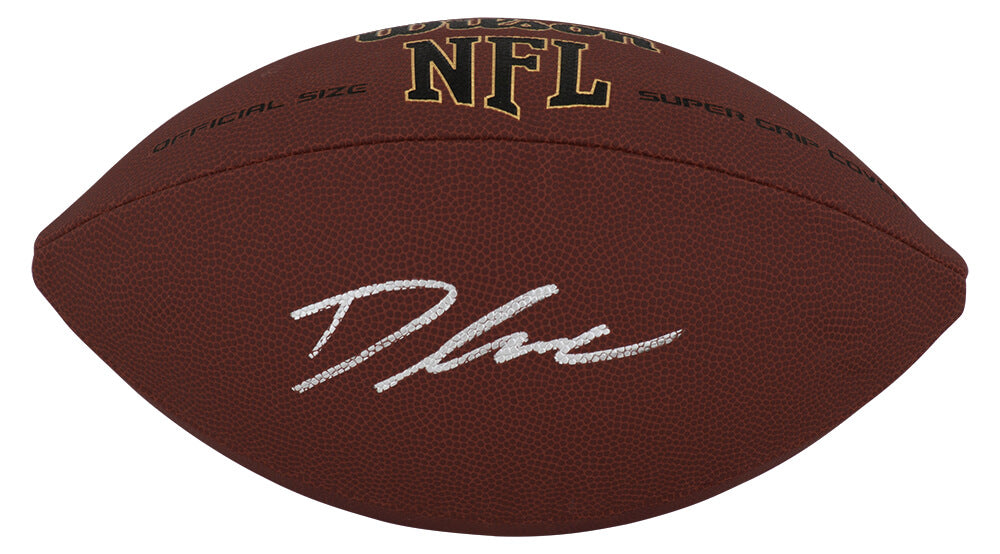 D'Andre Swift Signed Wilson Super Grip Full Size NFL Football
