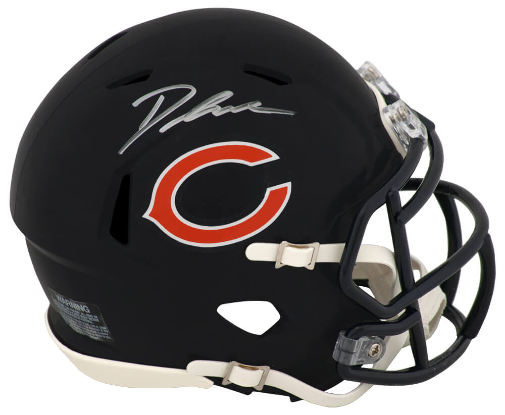 D'Andre Swift Signed Chicago Bears Riddell Speed Mini Helmet