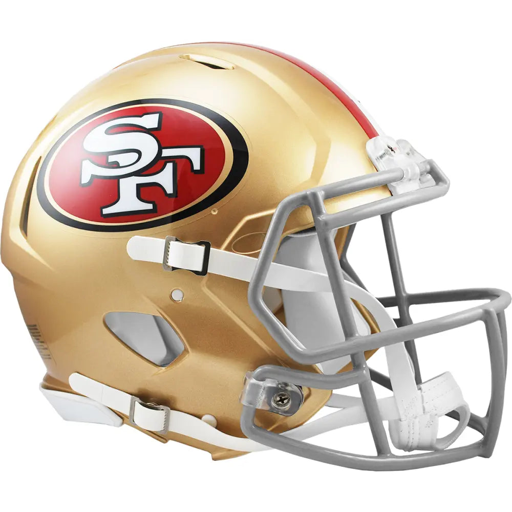Unsigned San Francisco 49ers Gold Speed Authentic Full Size Helmet Stock #268298