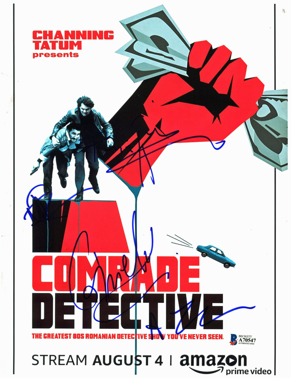 Comrade Detective (4) Thomas, Tanaka, Ulici +1 Signed 8x10 Photo BAS #A70547