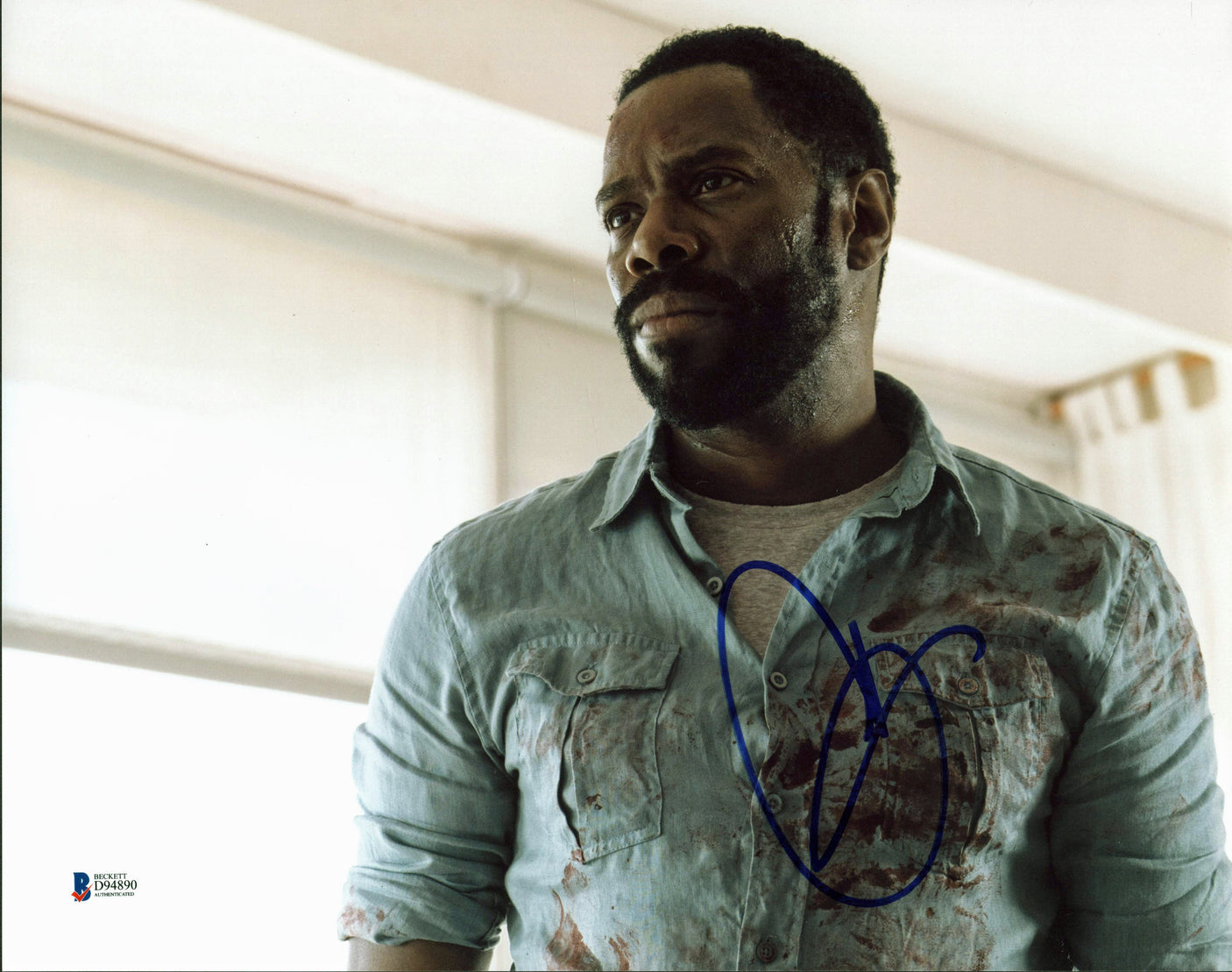 Chad Coleman The Walking Dead Authentic Signed 11x14 Photo BAS #D94890