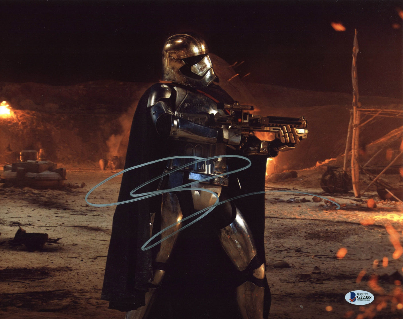 Gwendoline Christie Star Wars The Force Awakens Signed 11x14 Photo BAS #G22358