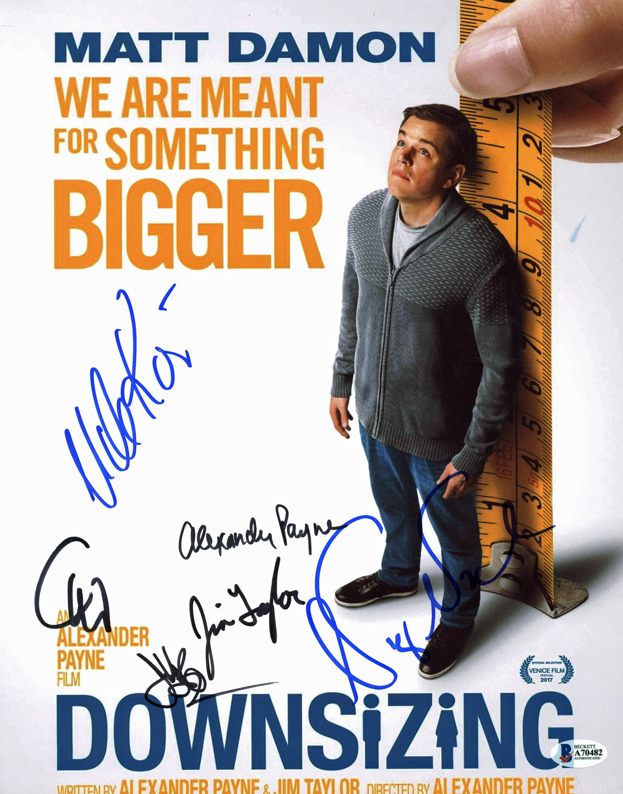 Downsizing (6) Payne, Waltz, Nash, Taylor, Kier Signed 11x14 Photo BAS #A70482