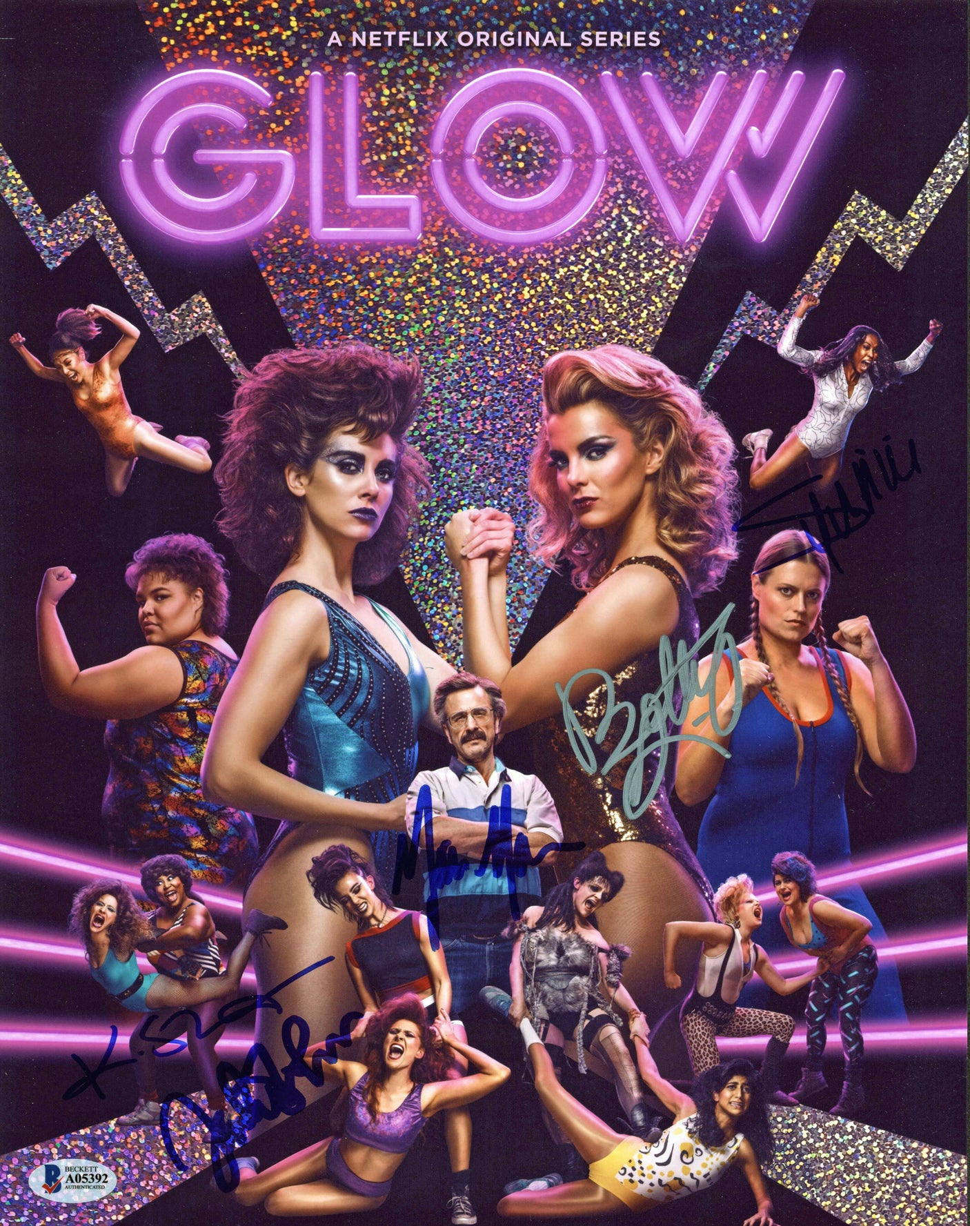 Glow (5) Maron, Stevens, Gilpin, Noel & Tohn Signed 11x14 Photo BAS #A05392