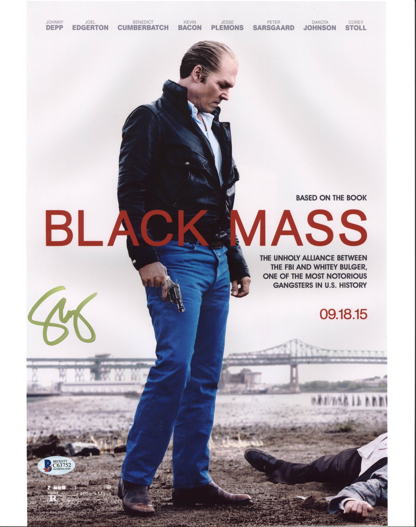 Scott Cooper Black Mass Authentic Signed 11x14 Photo Autographed BAS #C63752