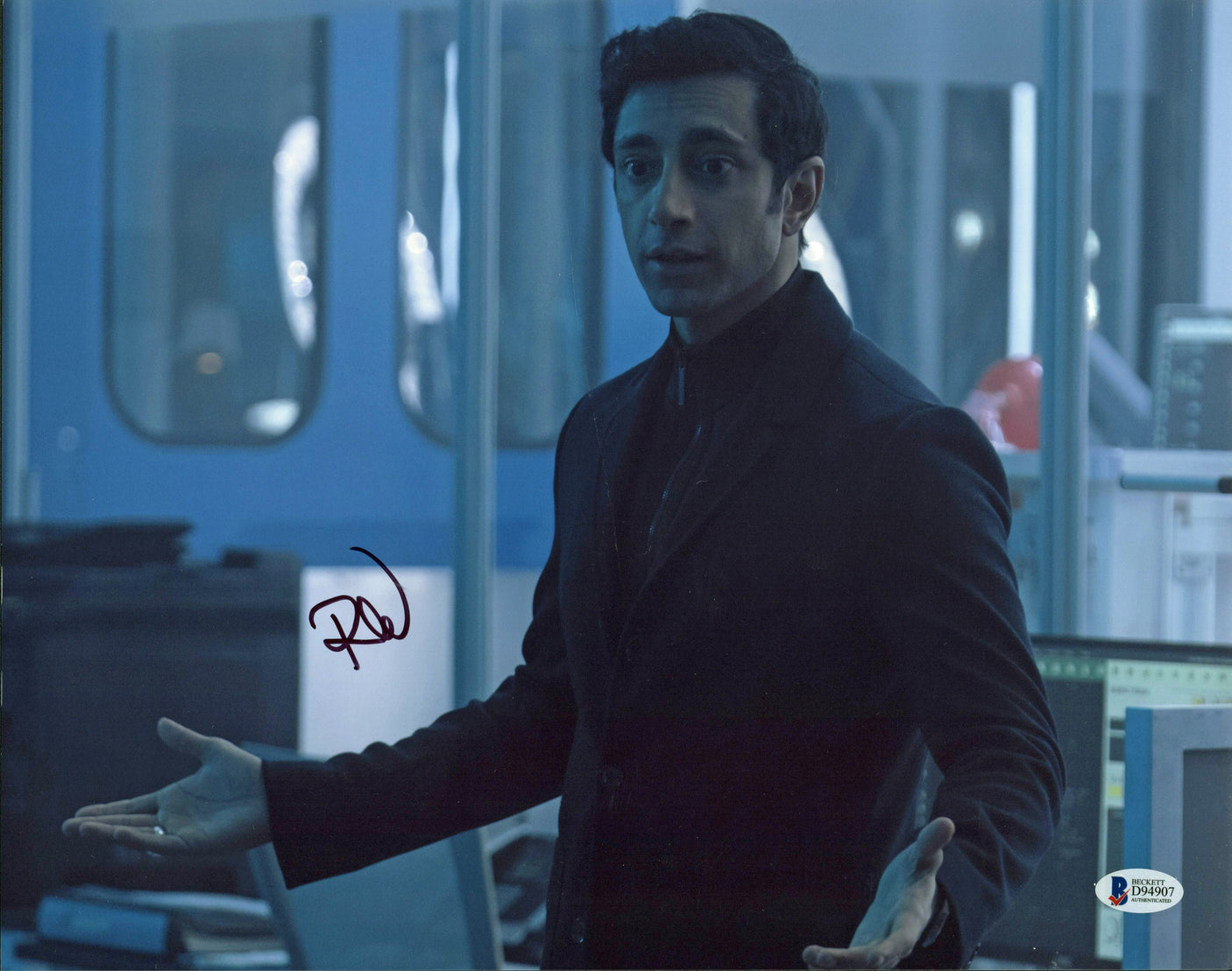 Riz Ahmed Venom Authentic Signed 11x14 Photo Autographed BAS #D94907