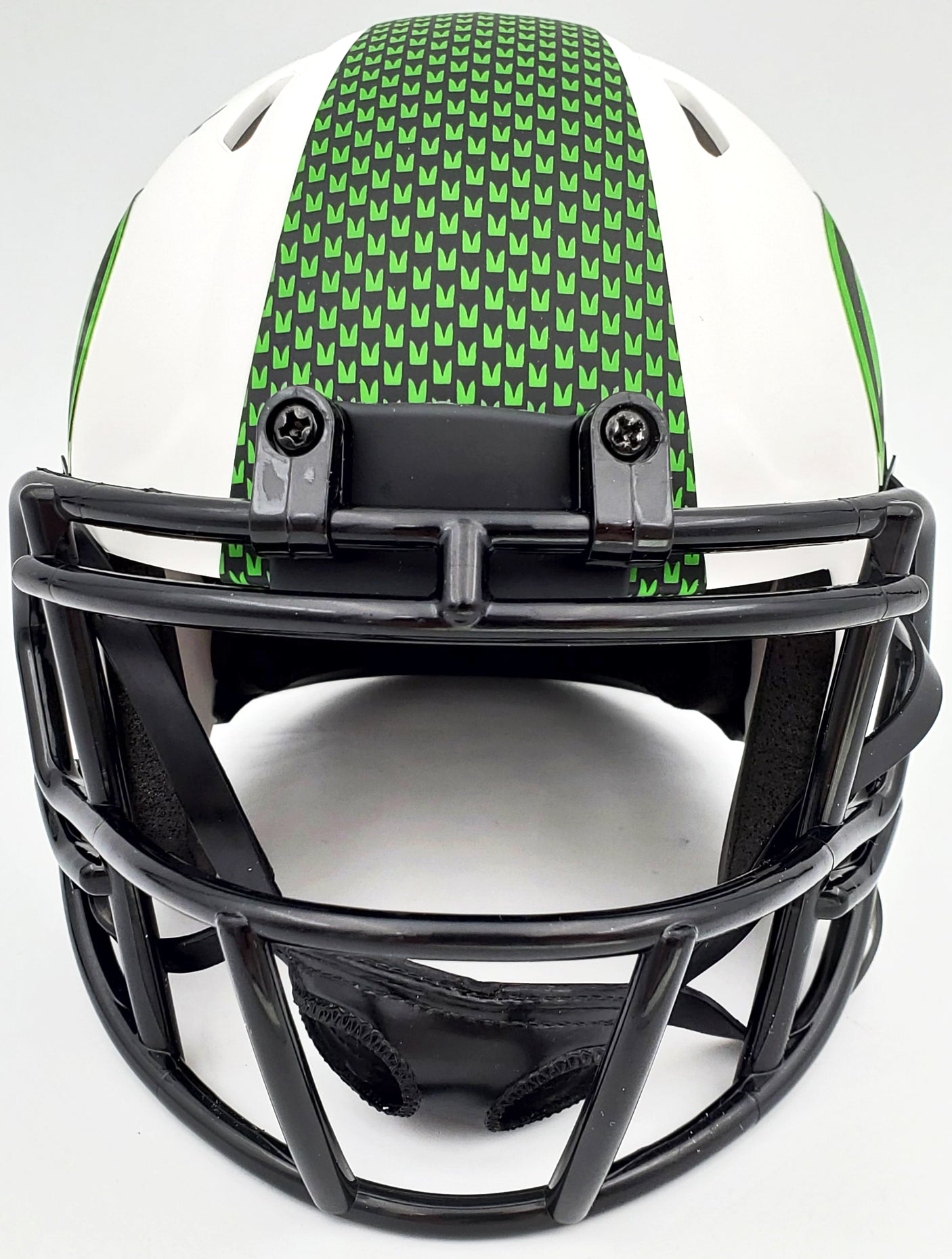 Warren Moon Autographed Seattle Seahawks Lunar Eclipse White Speed Mini Helmet "HOF 06" MCS Holo Stock #196471