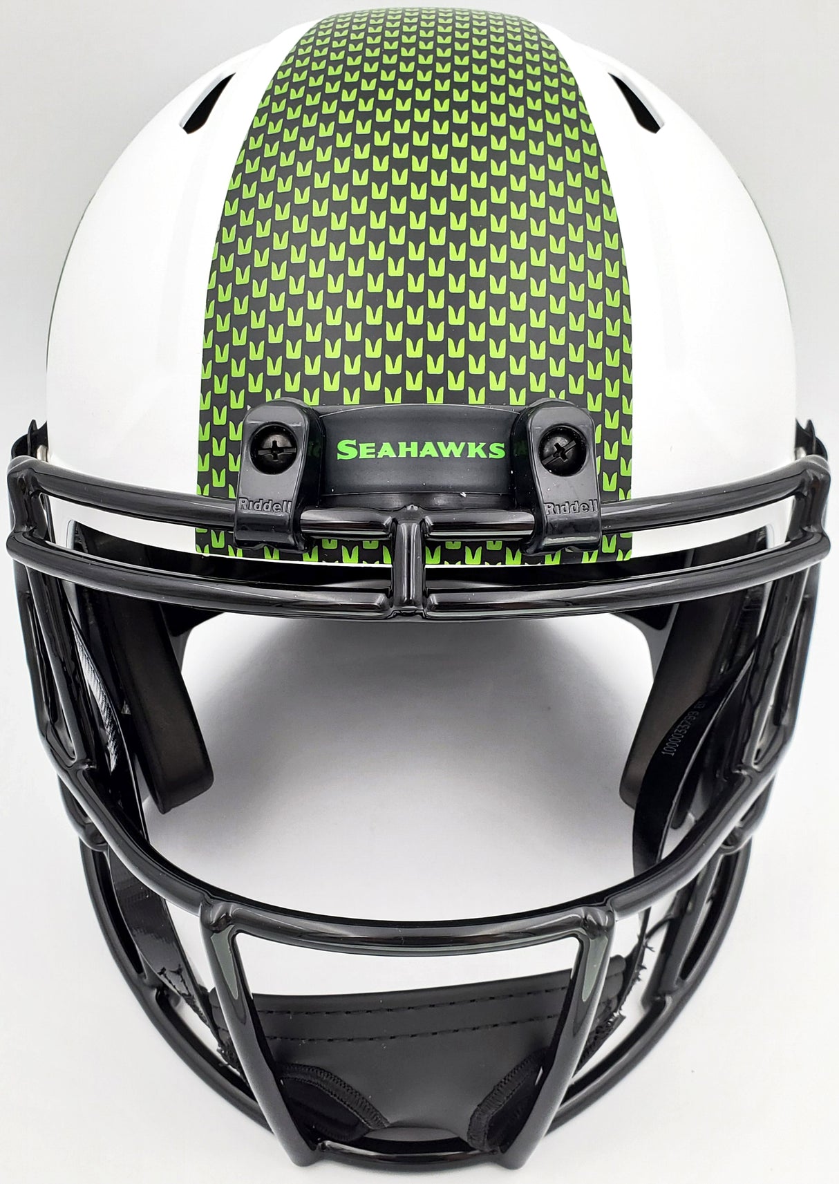 Warren Moon Autographed Seattle Seahawks Lunar Eclipse White Full Size Replica Speed Helmet "HOF 06" MCS Holo Stock #196472