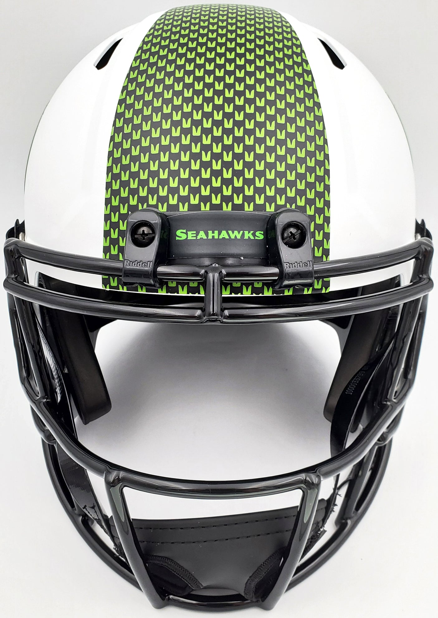 Warren Moon Autographed Seattle Seahawks Lunar Eclipse White Full Size Replica Speed Helmet "HOF 06" MCS Holo Stock #196472