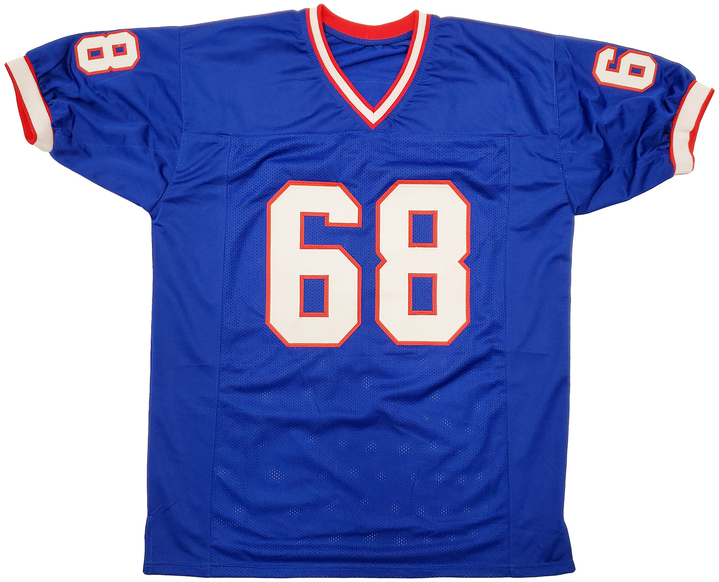 Buffalo Bills Joe DeLamielleure Autographed Blue Jersey "HOF 03" Beckett BAS Stock #196490