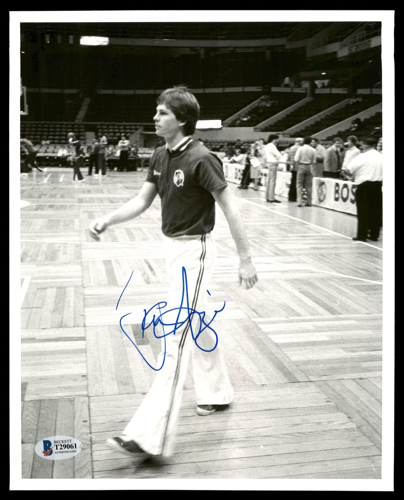 Danny Ainge Autographed 8x10 Photo Boston Celtics Vintage Beckett BAS #T29061