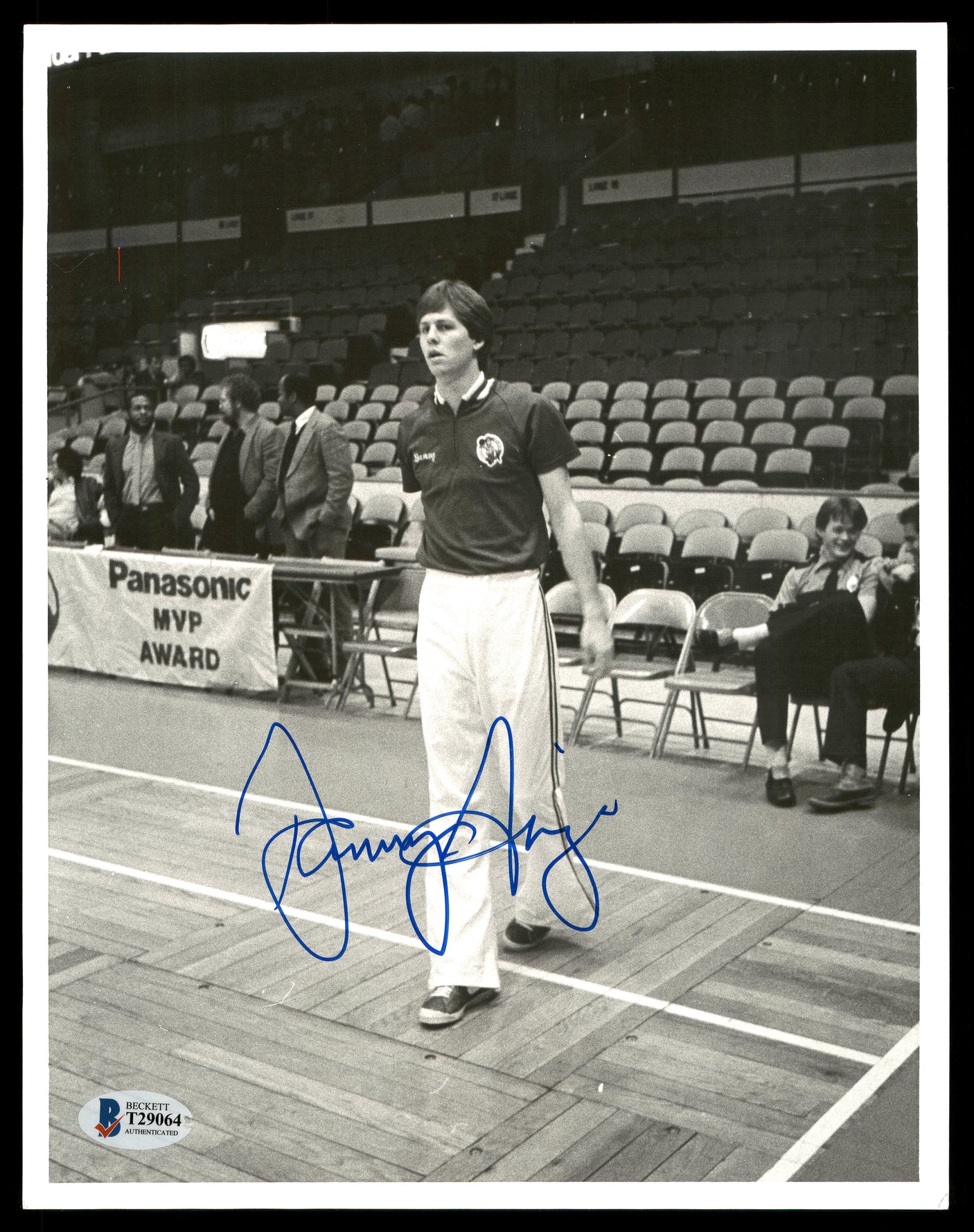 Danny Ainge Autographed 8x10 Photo Boston Celtics Vintage Beckett BAS #T29064