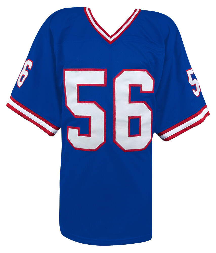 Lawrence Taylor Signed Blue T/B Custom Football Jersey w/HOF'99