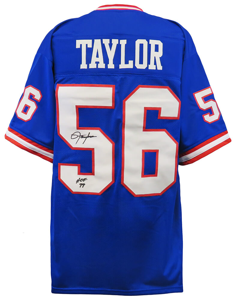 Lawrence Taylor Signed Blue T/B Custom Football Jersey w/HOF'99