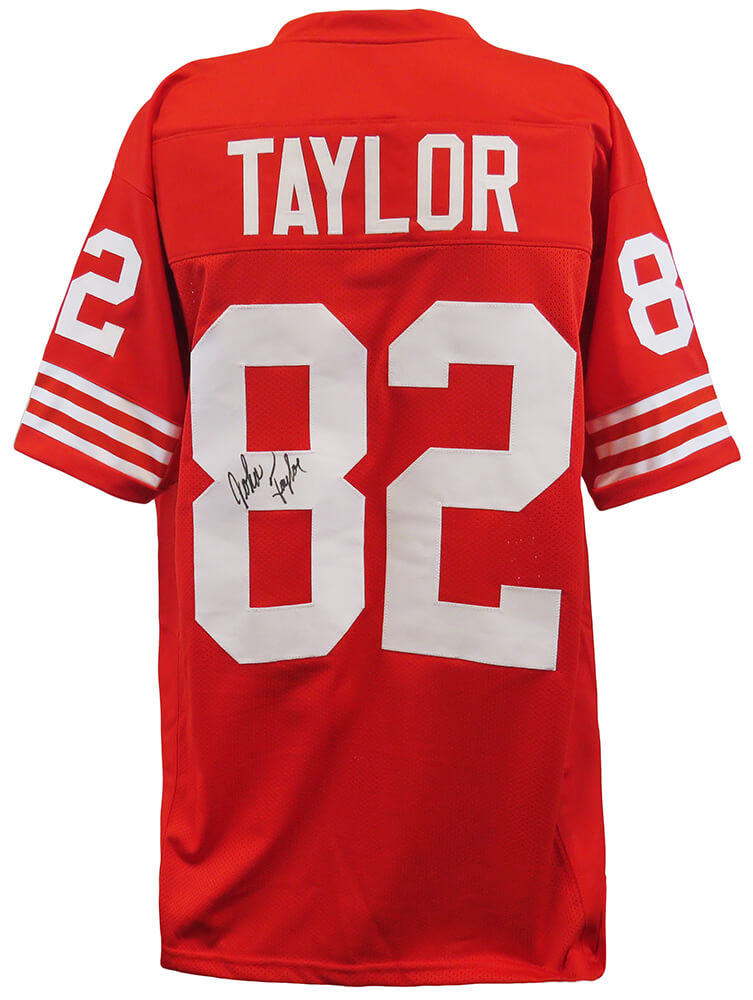 John Taylor Signed Red Custom Football Jersey