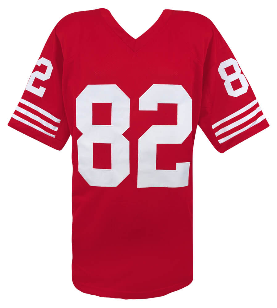 John Taylor Signed Red Custom Football Jersey w/3x SB Champs