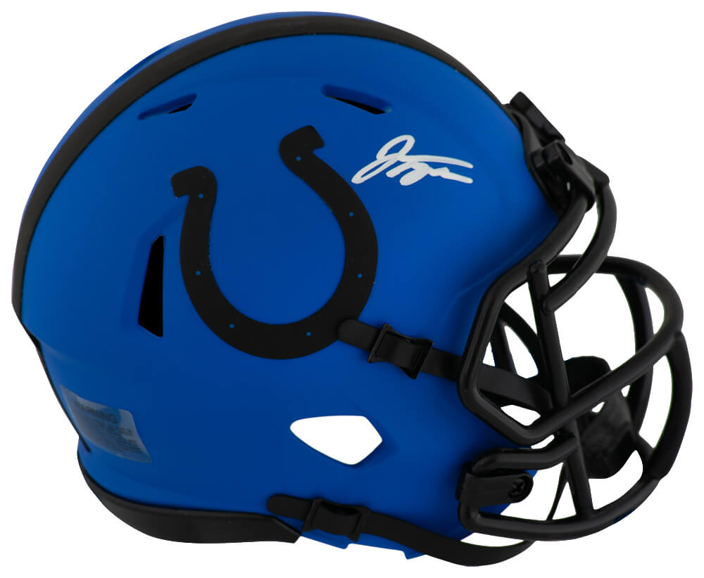 Jonathan Taylor Signed Indianapolis Colts RAVE Riddell Speed MIni Helmet