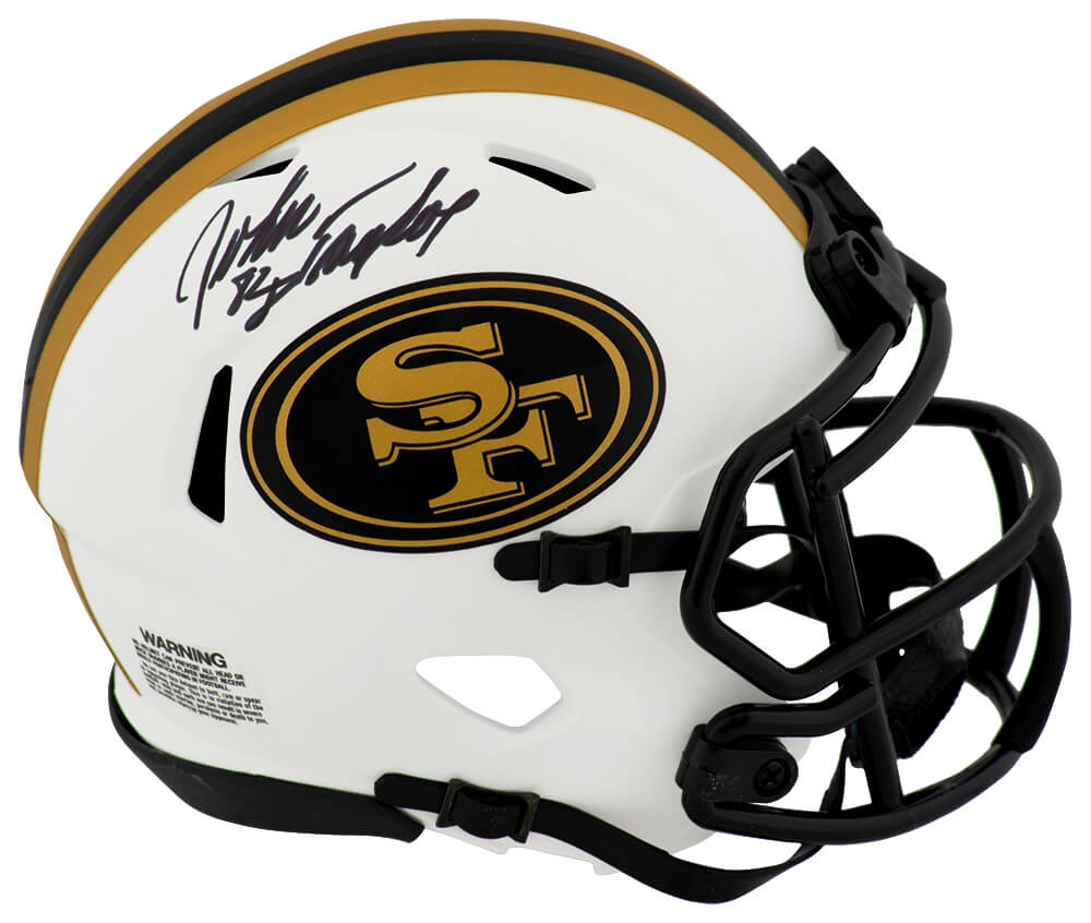 John Taylor Signed San Francisco 49ers LUNAR Riddell Speed Mini Helmet