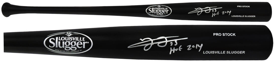 Frank Thomas Signed Louisville Slugger Pro Stock Black Baseball Bat w/HOF 2014